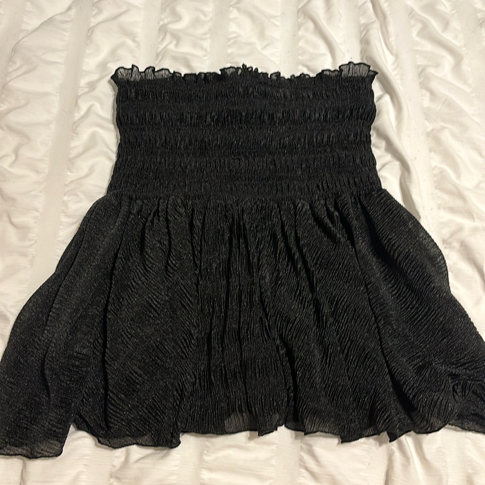 Glam skort, black shimmer- size large